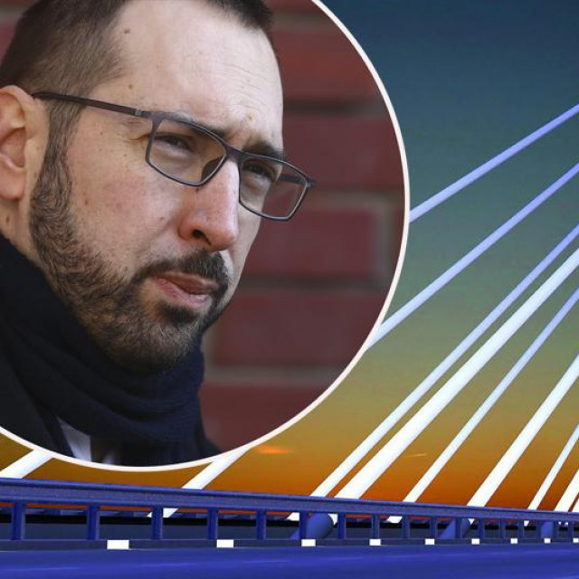 Tomislav Tomašević i simulacija Jarunskog mosta
