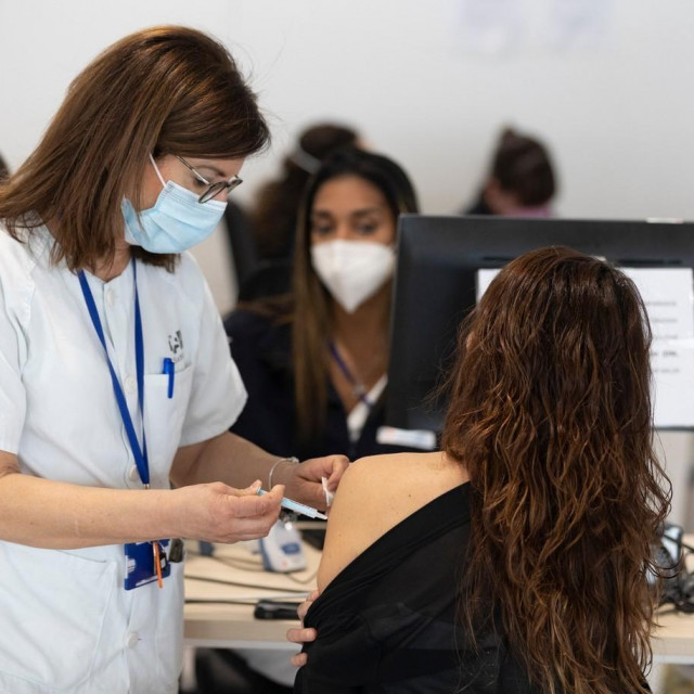 Cijepljenje u Madridu.
