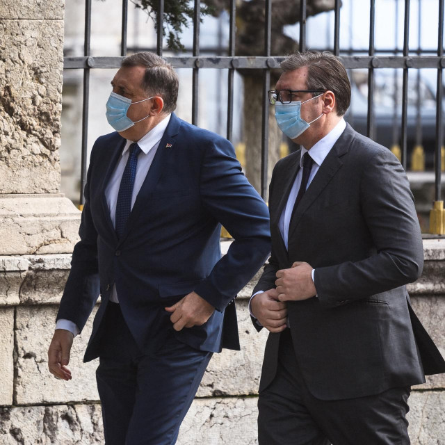 Aleksandar Vučić i Milorad Dodik
