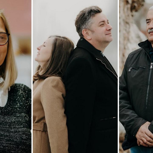 S lijeva na desno: Ljiljana Radobuljac, Jakica i Duško Simić, Nikola Stamatović
