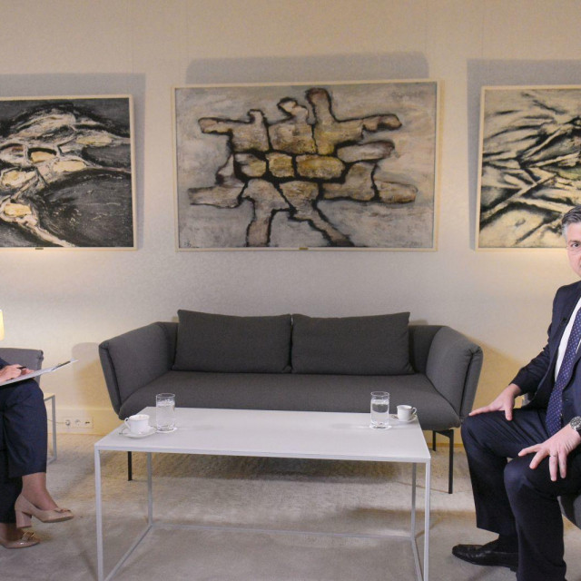 Jasmina Popović i Andrej Plenković
