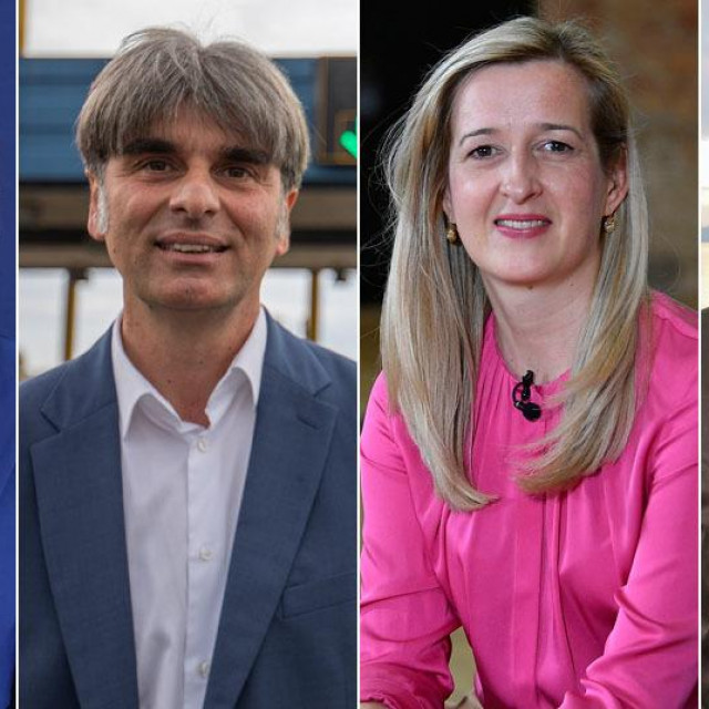 Načelnica Viškova Sanja Udović, krčki gradonačelnik Darijo Vasilić, gradonačelnica Omišlja Mirela Ahmetović i kostrenski načelnik Dražen Vranić (s lijeva na desno)
