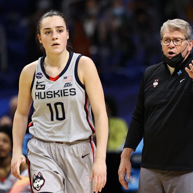 Nika Mühl i Geno Auriemma 
