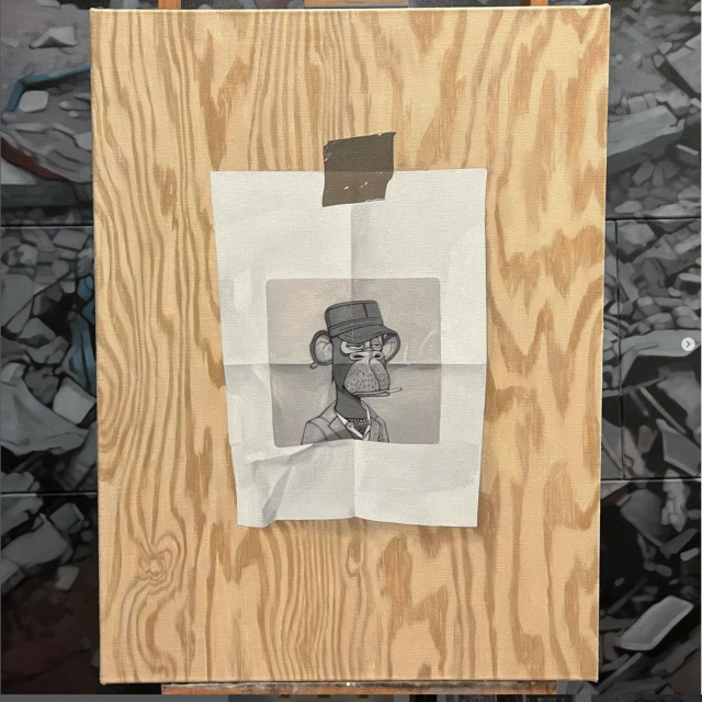 Rad umjetnika Stjepana Šandrka (detalj)
