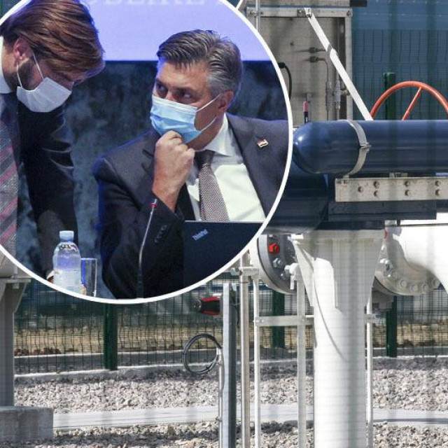 Arhivska fotografija s LNG terminala Omišalj/Tomislav Ćorić i Andrej Plenković