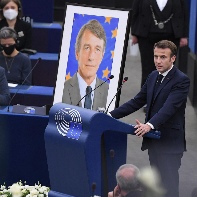 Francuski predsjednik Emmanuel Macron na komemoraciji