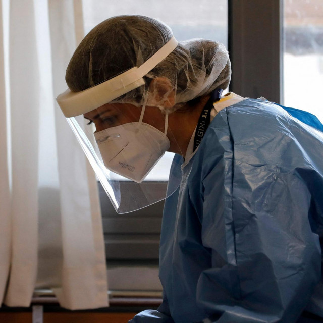 Medicinska sestra s vizirom/Ilustracija
