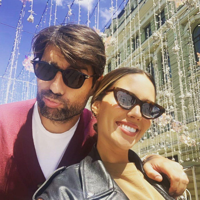 Vedran Ćorluka i Franka Batelić
