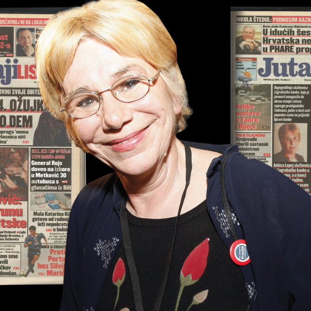 Ankica Lepej i naslovnice Jutarnjeg lista od 17. i 19 listopada 1998.
