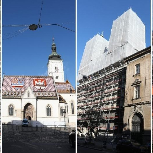 Radovi na zagrebačkoj katedrali, crkva Svetog Marka, bazilika Presvetog Srca Isusova u Palmotićevoj i crkva Uznesenja Blažene Djevice Marije u Remetama
