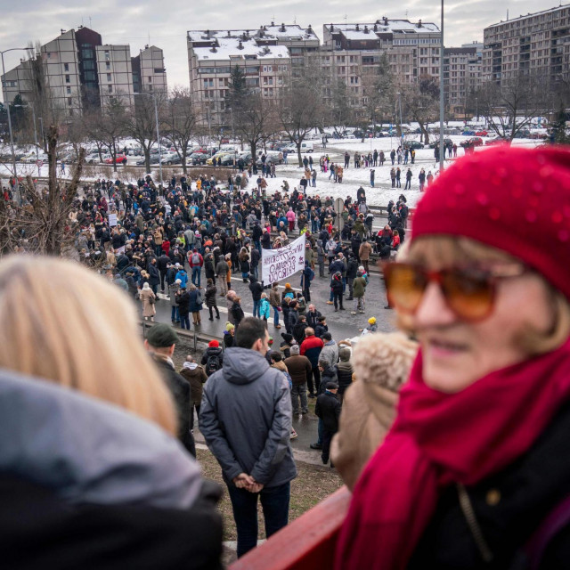 Prosvjed protiv kompanije ”Rio Tinta” na ulicama Beograda.
