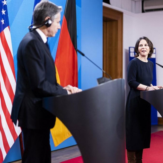 Annalena Baerbock i Antony Blinken.
