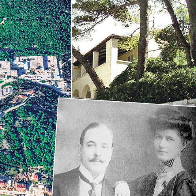 Vila Banac u Cavtatu, vila Banac u dubrovačkoj uvali Lapad, Božo Banac i Marija Banac rođena Račić
