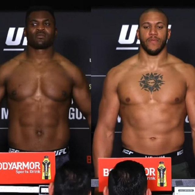 Francis Ngannou i Ciryl Gane
