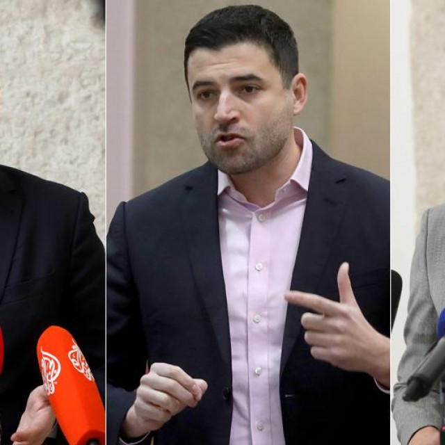 Nikola Grmoja, Davor Bernardić i Mirela Ahmetović
