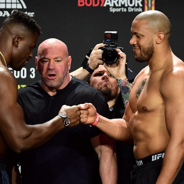 Francis Ngannou i Ciryl gane