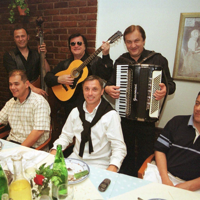 Zatko Kranjčar u restoranu Zagrebački bijeli na oproštaju od igrača i vodstva kluba NK Zagreb
