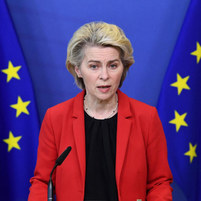 Predsjednica Europske komisije Ursula von der Leyen daje izjavu o Ukrajini
