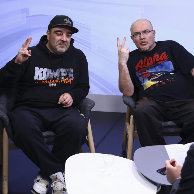 U TV studiju Jutarnjeg lista gostovali su članovi grupe Tram 11.
Na fotografiji: Srđan Ćuk General Woo, Nenad Šimun Target i Boris Vlašić
