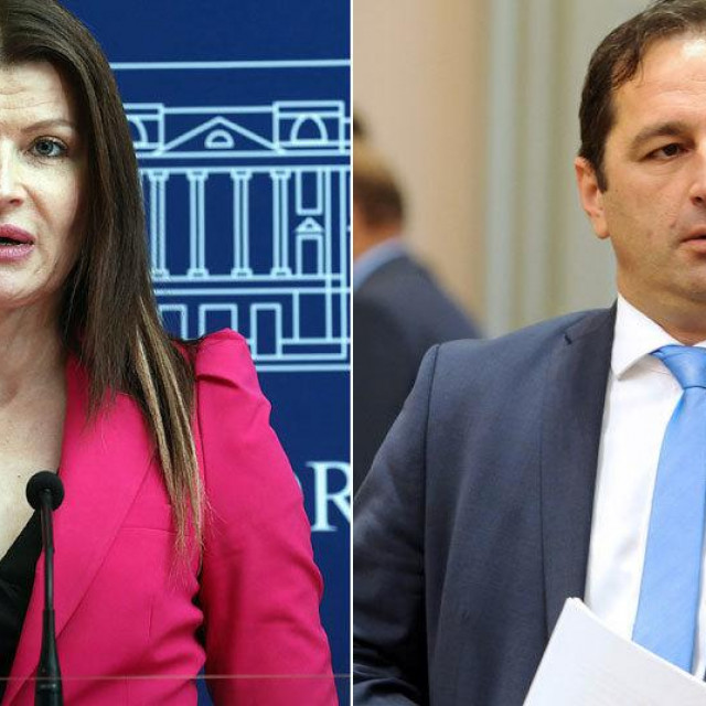 Sabina Glasovac (SDP)i Josip Borić (HDZ)
