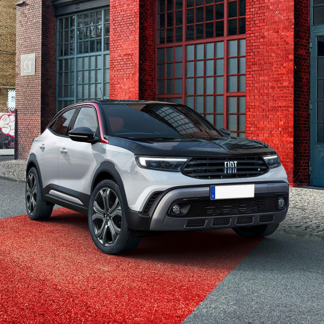 Fiat Uno Cross, render
