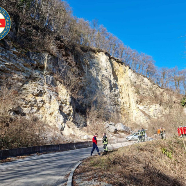 Nesretni pas bio je na vrhu stijene
