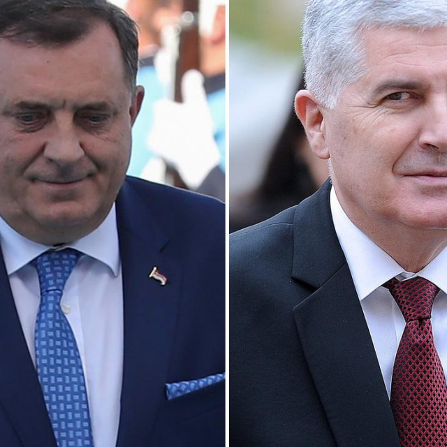 Milorad Dodik (lijevo) i Dragan Čović (desno)

