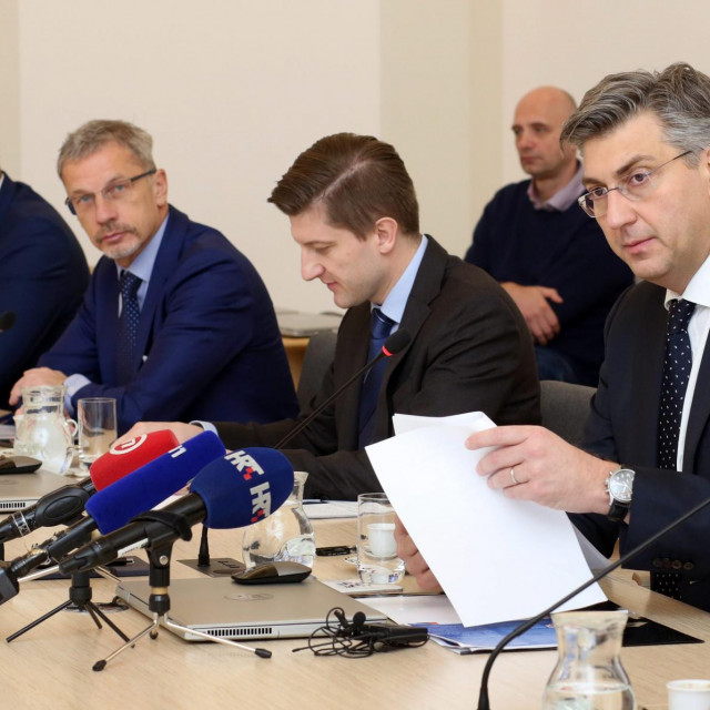 Josip Aladrović, Boris Vujčić, Zdravko Marić, Andrej Plenković
