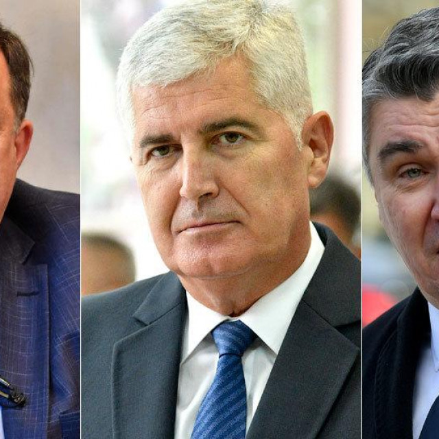 Milorad Dodik, Dragan Čović i Zoran Milanović
