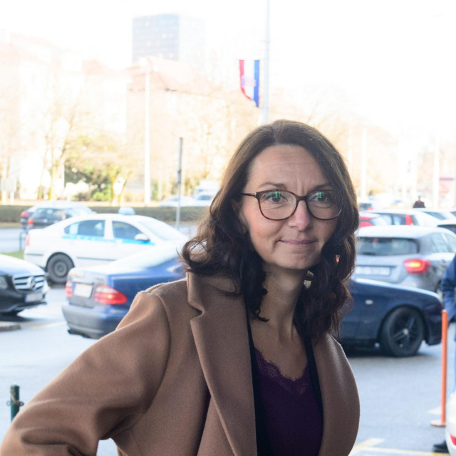 Maja Đerek dolazi na ročište na Općinski kazneni sud u Zagrebu