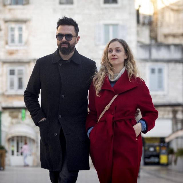 Petar Grašo i Hana Huljić u šetnji Splitom
