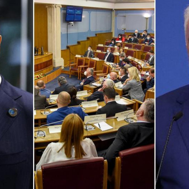 Milo Đukanović, parlament u Crnoj Gori i Zdravko Krivokapić
