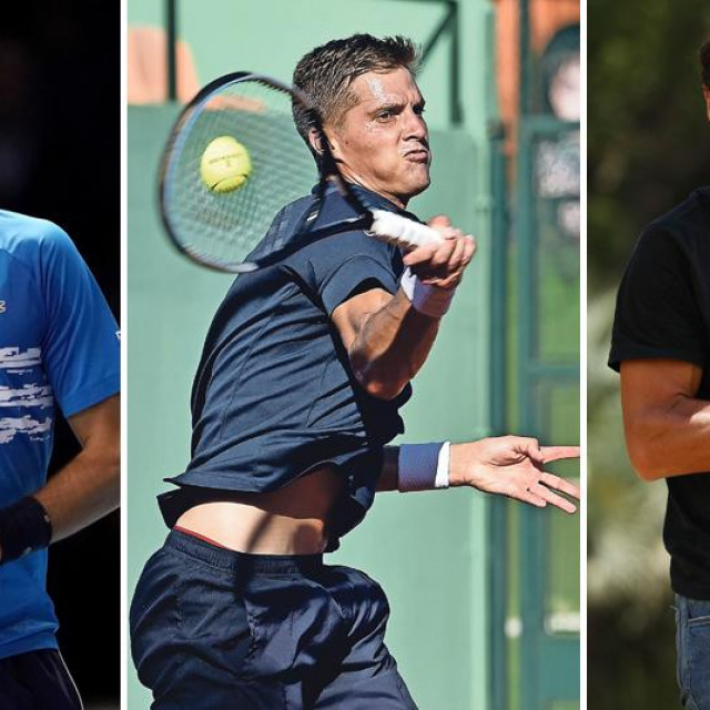 Novak Đoković, Nino Serdarušić, Rafael Nadal
