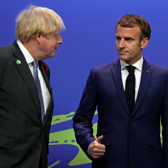 Emmanuel Macron i Boris Johnson
