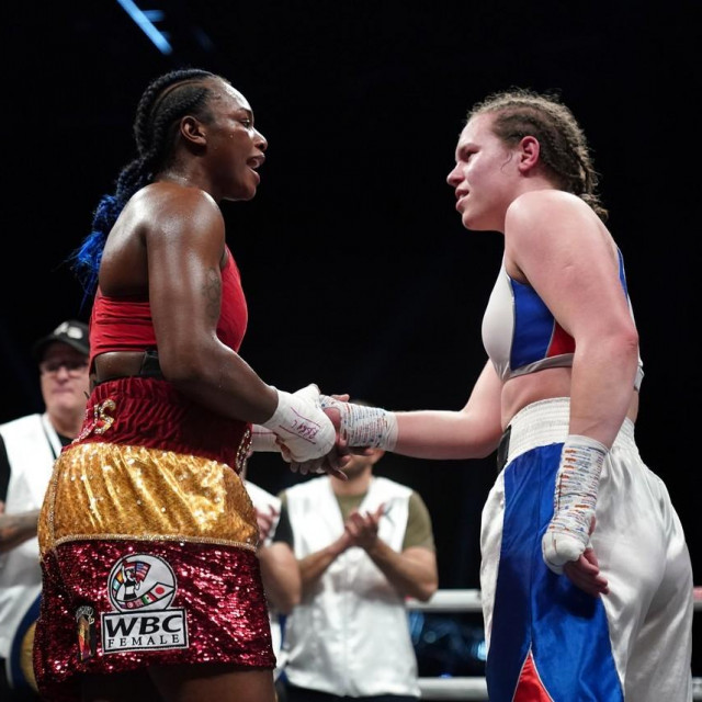 Claressa Shields i Ema Kozin
