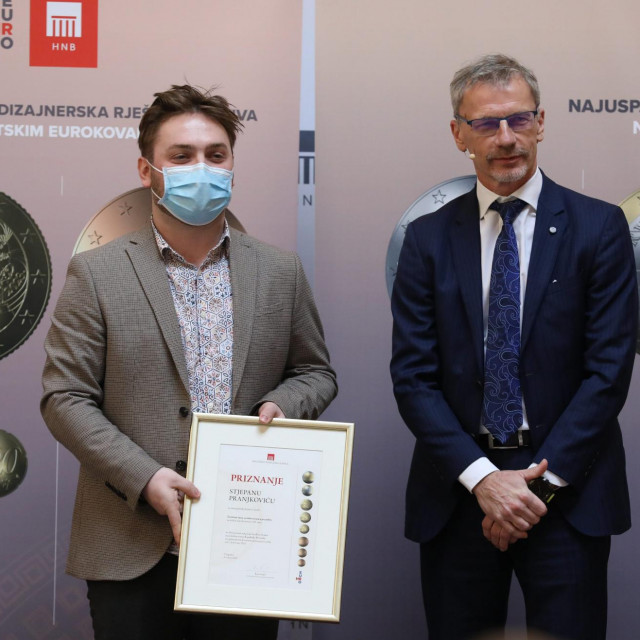 Guverner Boris Vujčić i autor povučenog rada Stjepan Pranjković
