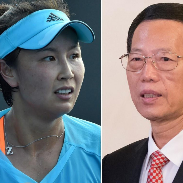 Peng Shuai i Zhang Gaoli

