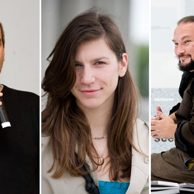 S lijeva na desno: Marko Golub, Maša Milovac i Damir Gamulin
