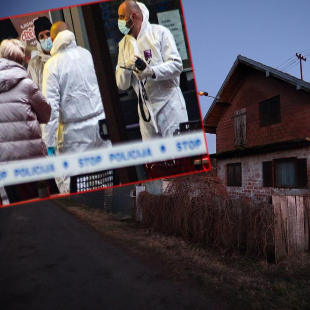 Kuća ubijene; očevid na mjestu ubojstva (u pravokutniku, gore lijevo)
