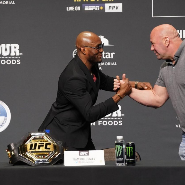 Kamaru Usman i Dana White