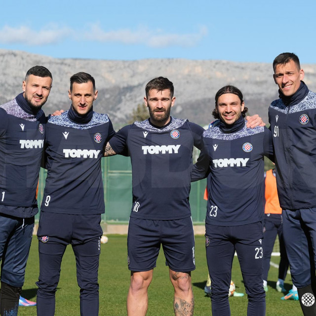 Danijel Subašić, Nikola Kalinić, Marko Livaja, Filip Krovinović, Lovre Kalinić
