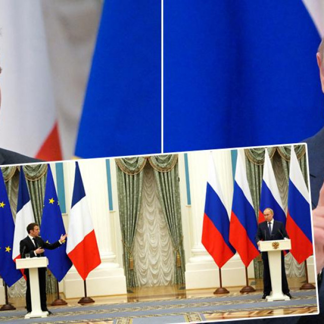 Emmanuel Macron i Vladimir Putin
