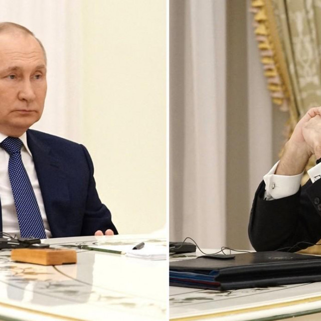 Vladimir Putin i Emmanuel Macron
