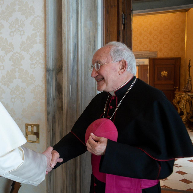 Papa Frane i mons. Aldo Cavalli
