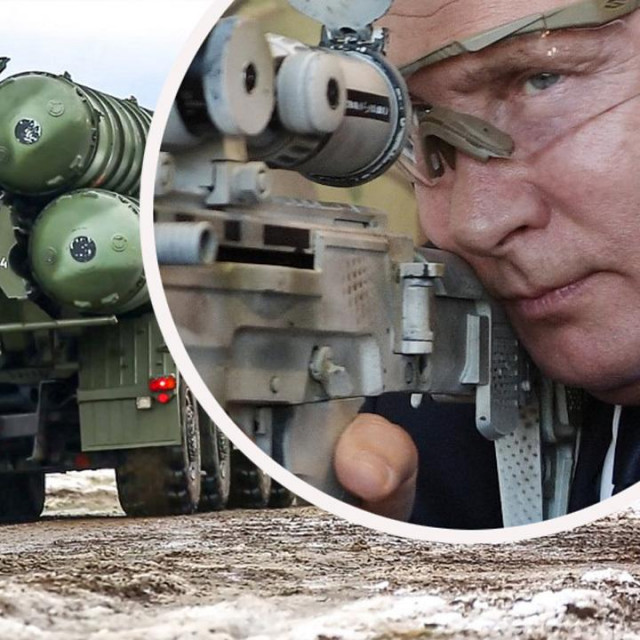 Ruska vojska na ukrajinskoj granici i Vladimir Putin (u krugu)/Ilustracija
