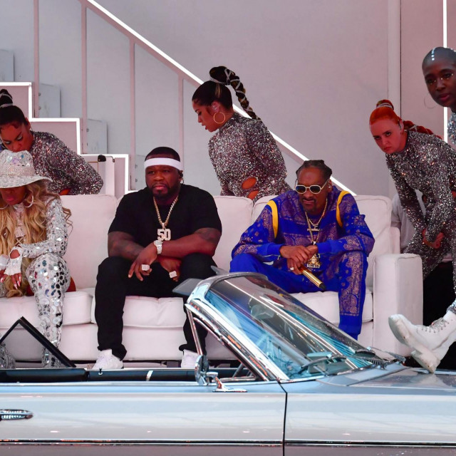 Mary J. Blige, 50 Cent i Snoop Dogg 
