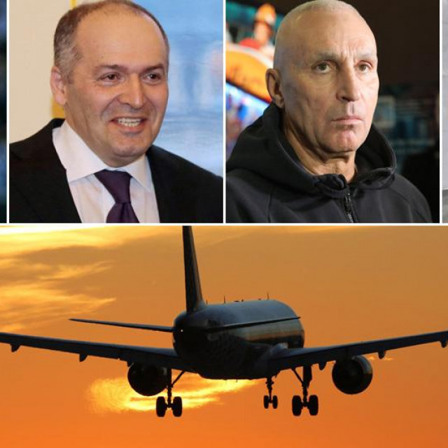 Rinat Ahmetov, Viktor Pinčuk, Oleksandr Jaroslavski, Vadim Novinski dolje: ilustracija aviona
