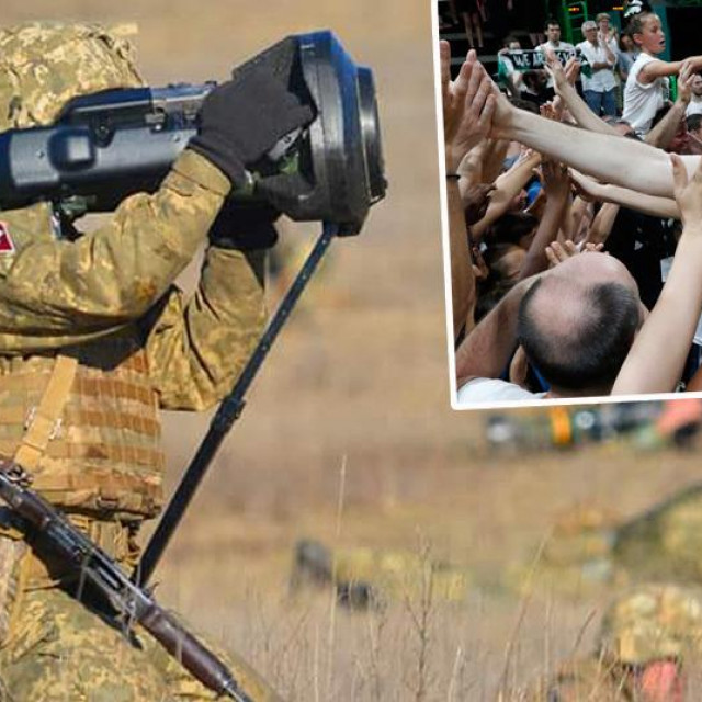 Ukrajinski vojnik, Miro Bilan (u okviru)
