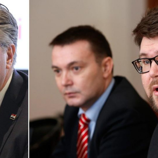 Andrej Plenković, Arsen Bauk i Peđa Grbin
