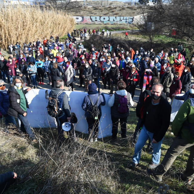 Protesti za očuvanje rijeke u Madridu, veljača, 2022.